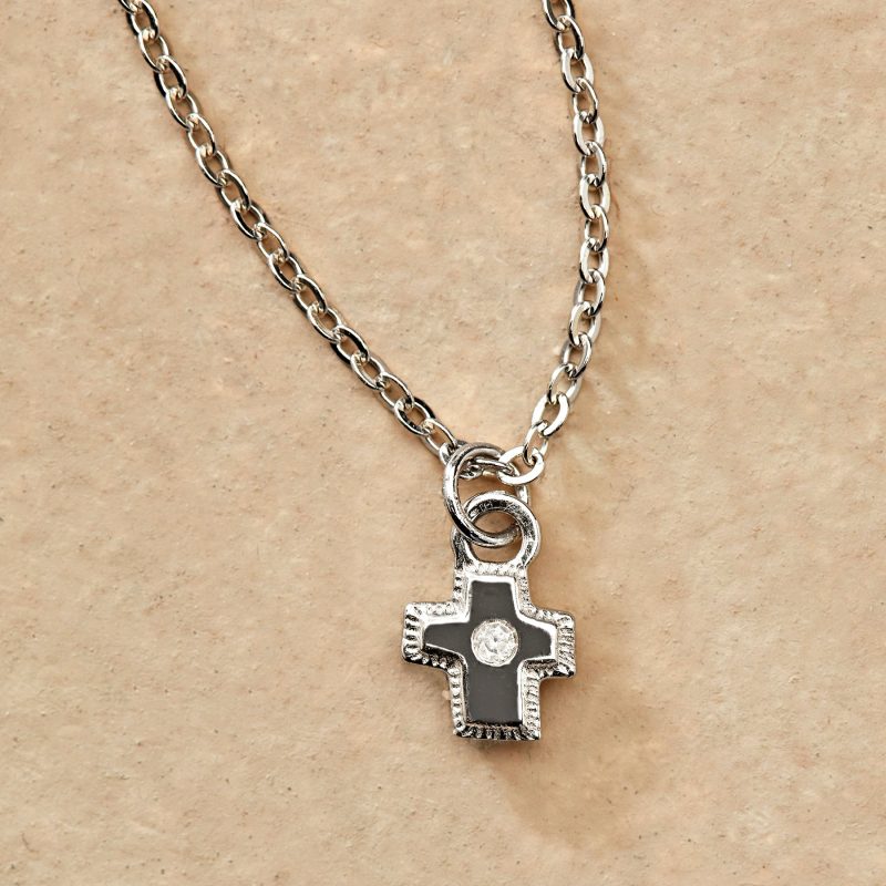 Silver Bright Faith Necklace